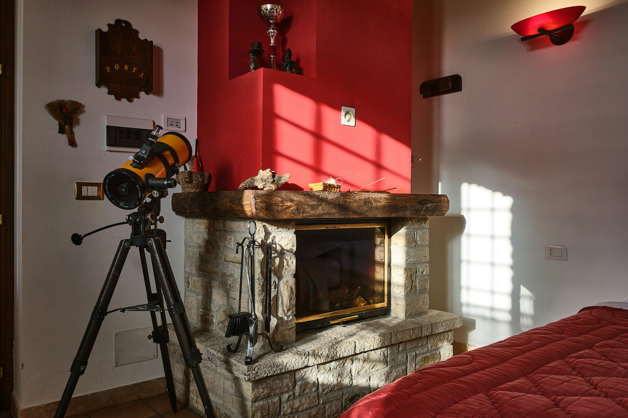 The Fireplace of the Country Chalet